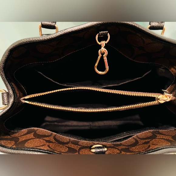 COACH - Signature Brown Leather Satchel limited edition runway Model - Picture 12 of 15